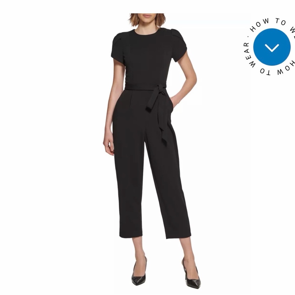 Calvin Klein Tulip Sleeved Jumpsuit